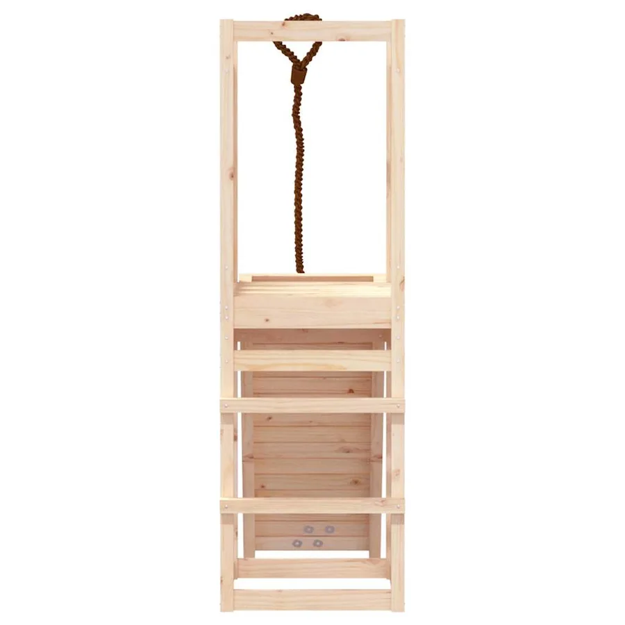 Maisonnette de jeu avec mur d'escalade bois massif de pin - 7