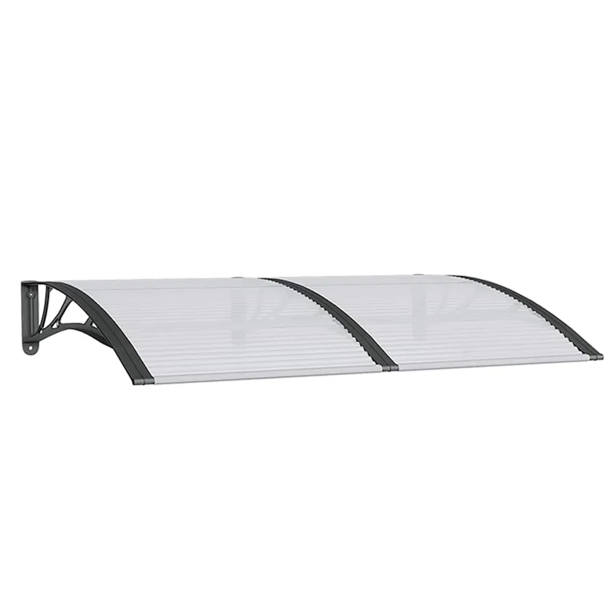 Auvent de porte Noir 150x100 cm Polycarbonate - 2