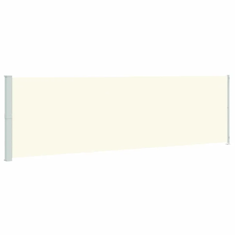Auvent latéral rétractable de patio 180x600 cm Crème - 2