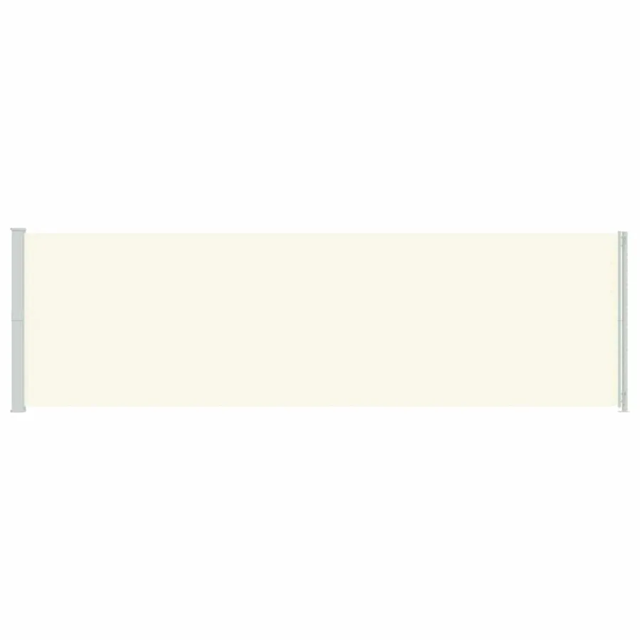 Auvent latéral rétractable de patio 180x600 cm Crème - 4