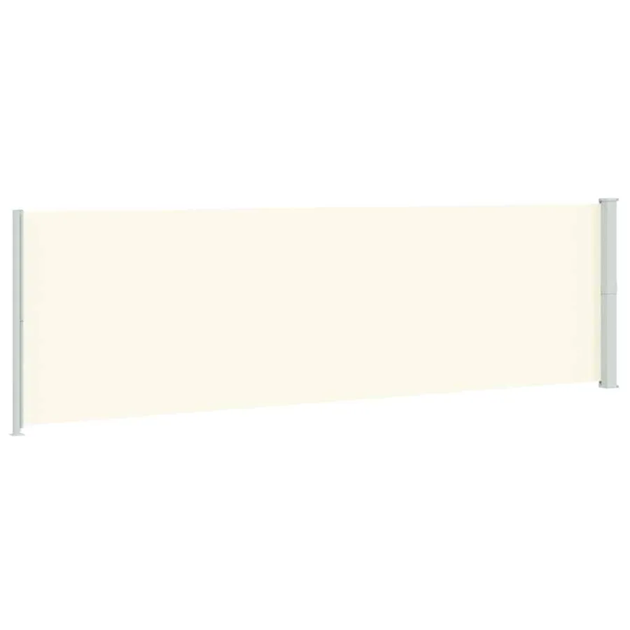 Auvent latéral rétractable de patio 180x600 cm Crème - 6