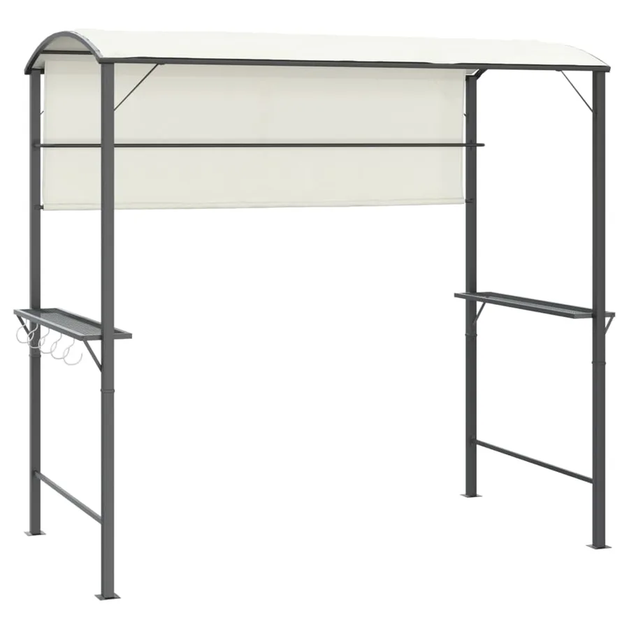 Belvédère avec toit 220x110x200 cm Crème - 2