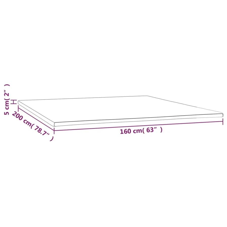 Sur-matelas 160x200x5 cm - 7