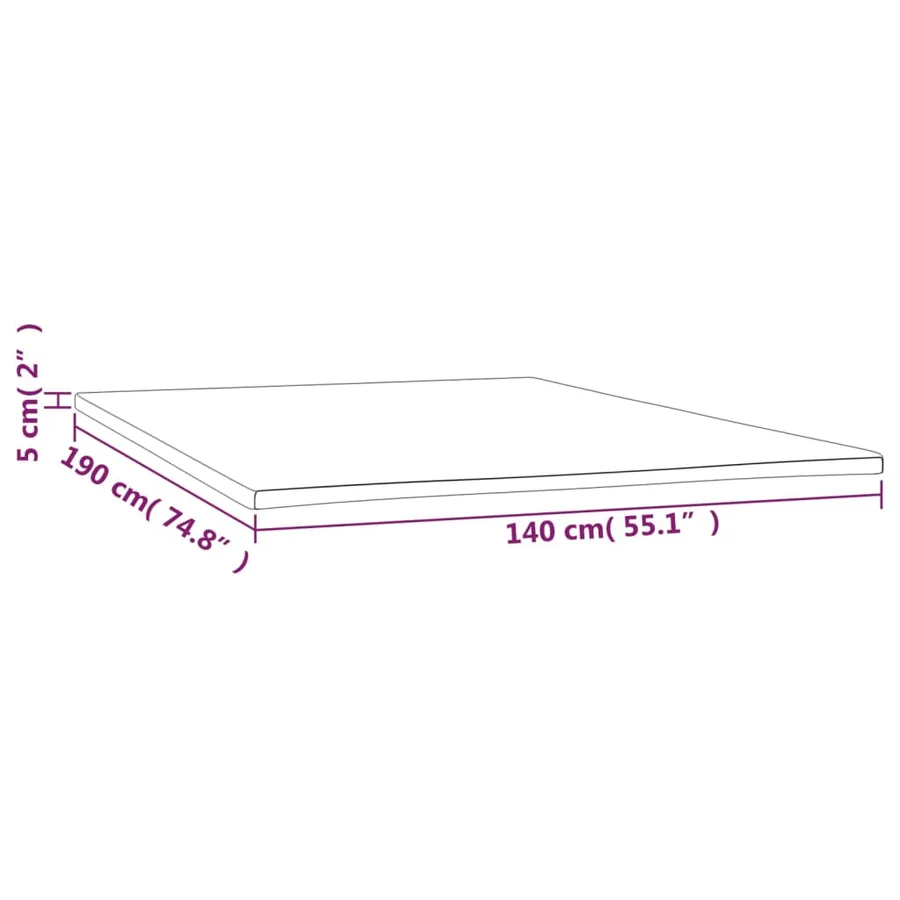 Sur-matelas 140x190x5 cm - 7