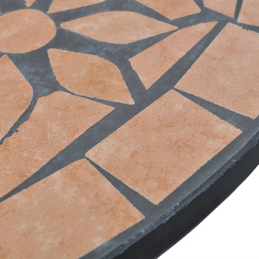 Table de bistro Terre cuite 60 cm Mosaïque - 4
