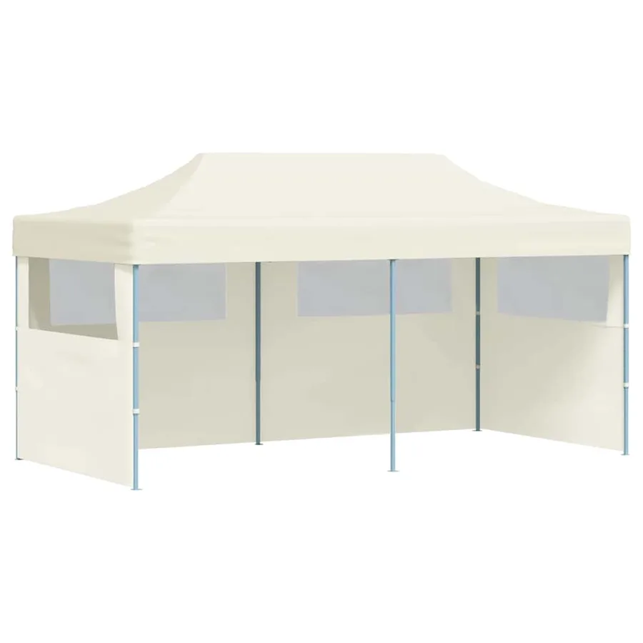 Tente de réception pliable crème 3 x 6 m - 2
