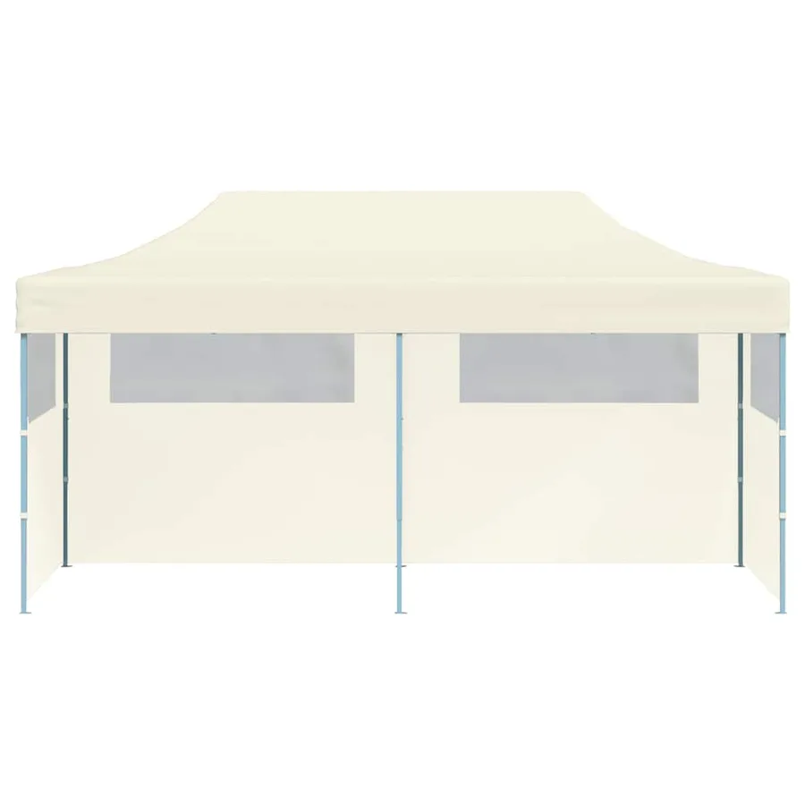 Tente de réception pliable crème 3 x 6 m - 6