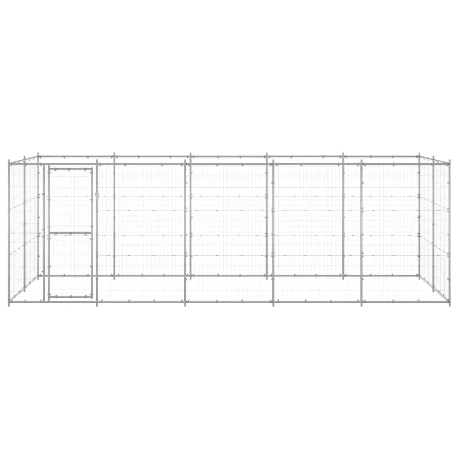Chenil extérieur Acier galvanisé 12,1 m² - 2