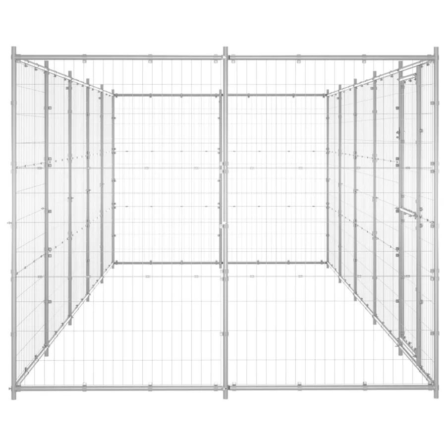 Chenil extérieur Acier galvanisé 12,1 m² - 3