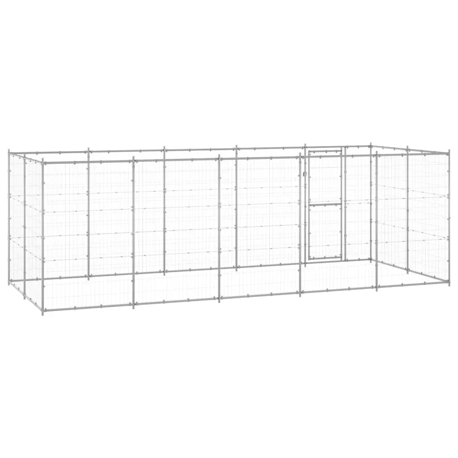 Chenil extérieur Acier galvanisé 12,1 m² - 4