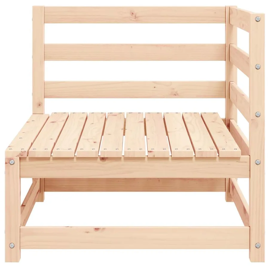 Canapés d'angle de jardin 2 pcs bois de pin massif - 5