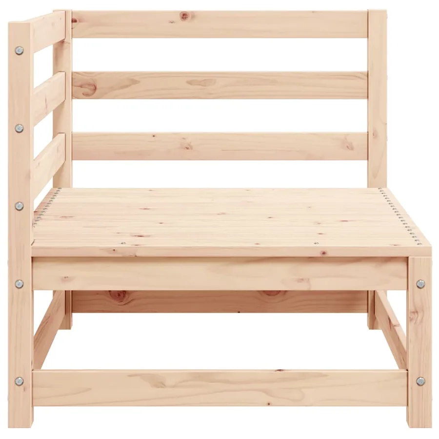 Canapés d'angle de jardin 2 pcs bois de pin massif - 6