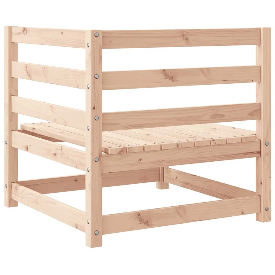 Canapés d'angle de jardin 2 pcs bois de pin massif - 7