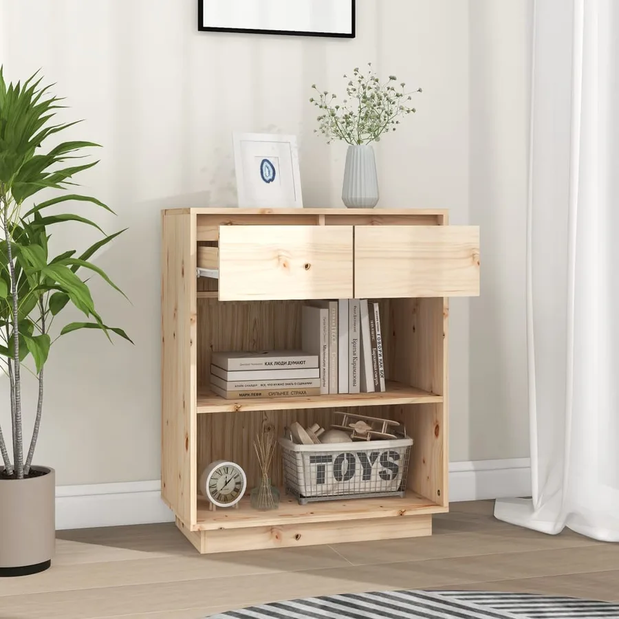 Armoire console 60x34x75 cm Bois de pin solide - 3