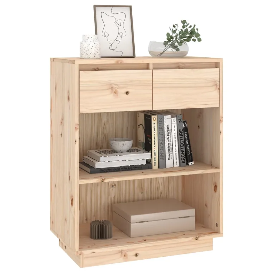 Armoire console 60x34x75 cm Bois de pin solide - 4