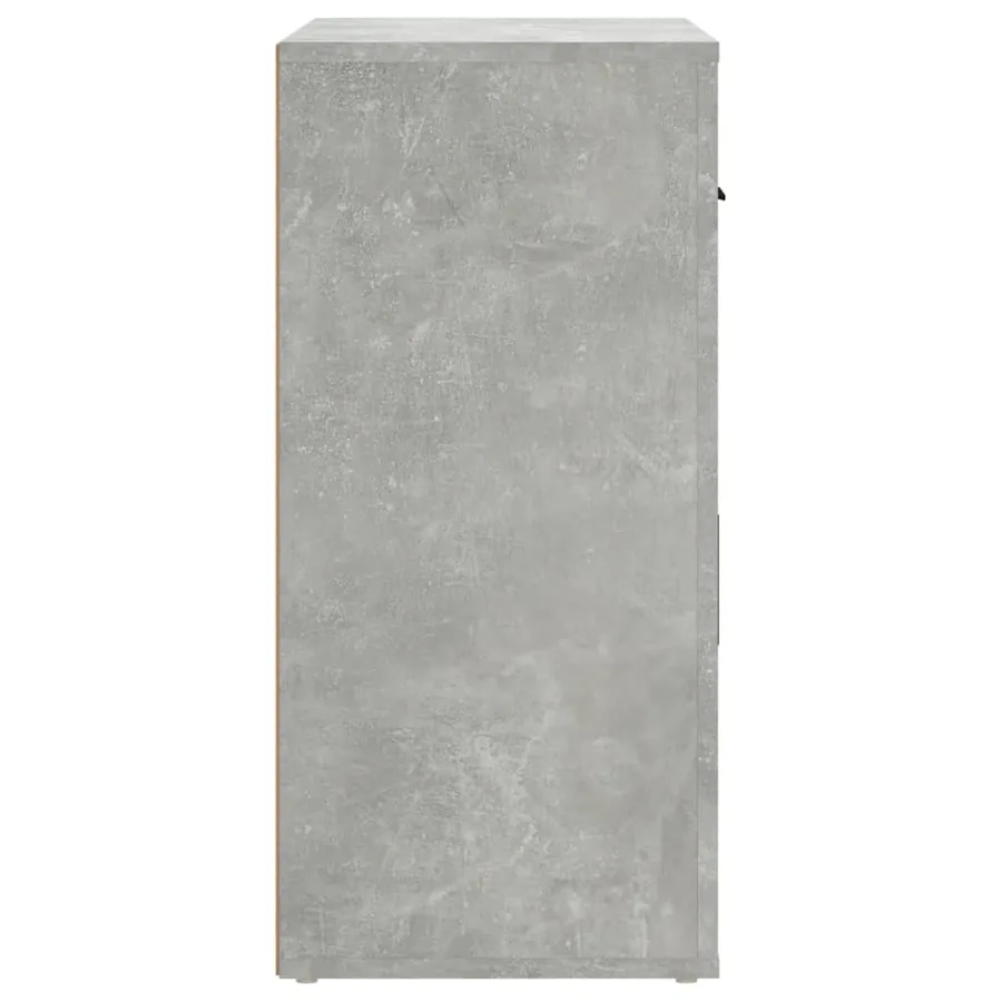 Buffet Gris béton 80x33x70 cm Bois d'ingénierie - 5