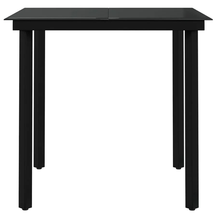 Ensemble à manger de jardin 5 pcs Marron et noir - 6