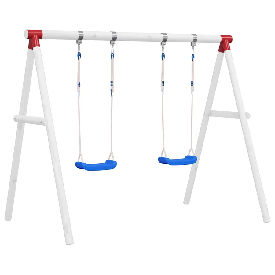 Sièges de balançoire avec cordes 2 pcs bleu 38x16 cm PE