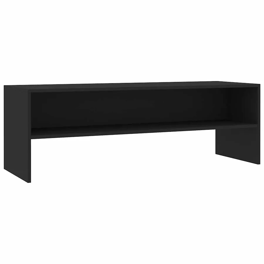 Meuble TV Noir 120x40x40 cm Bois d'ingénierie - 2