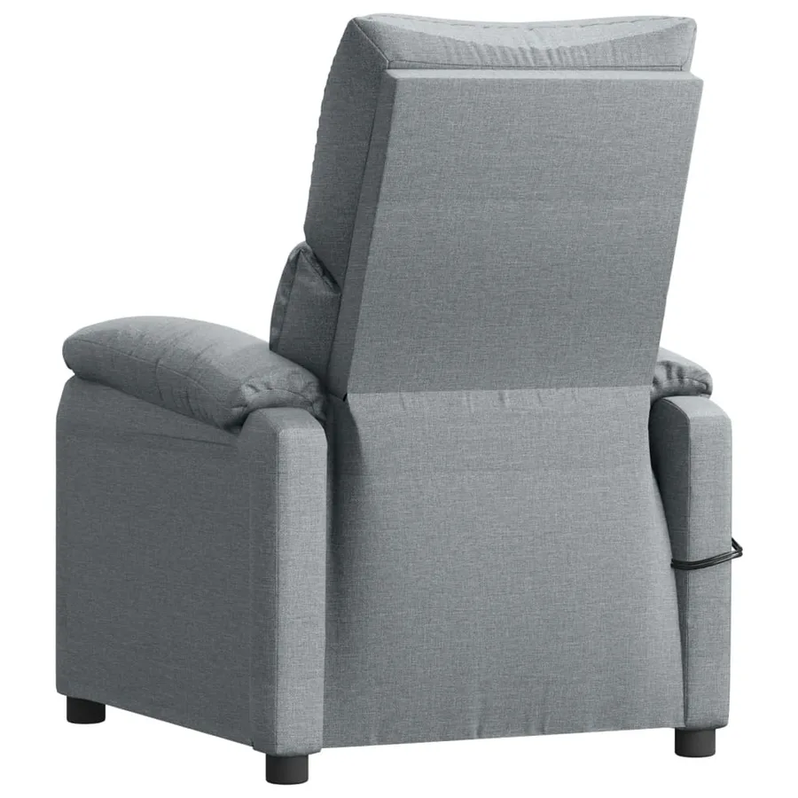 Fauteuil électrique de massage Gris clair Tissu - 6