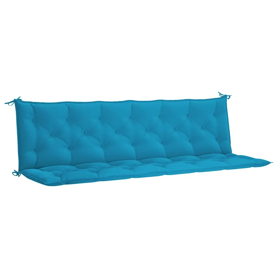 Coussin de banc de jardin bleu clair tissu oxford - 2
