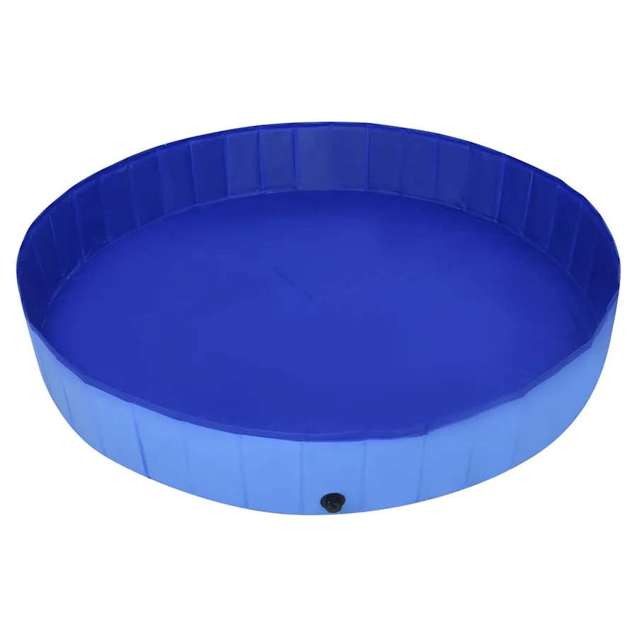 Piscine pliable pour chiens Bleu 300x40 cm PVC - 4