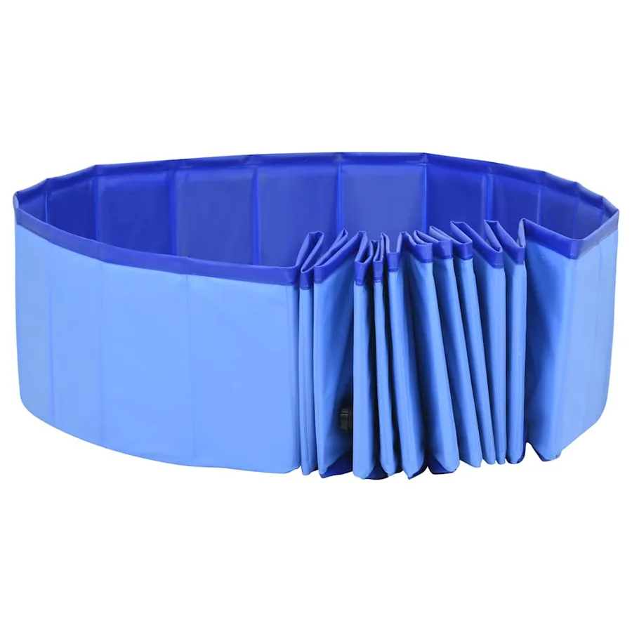 Piscine pliable pour chiens Bleu 300x40 cm PVC - 5