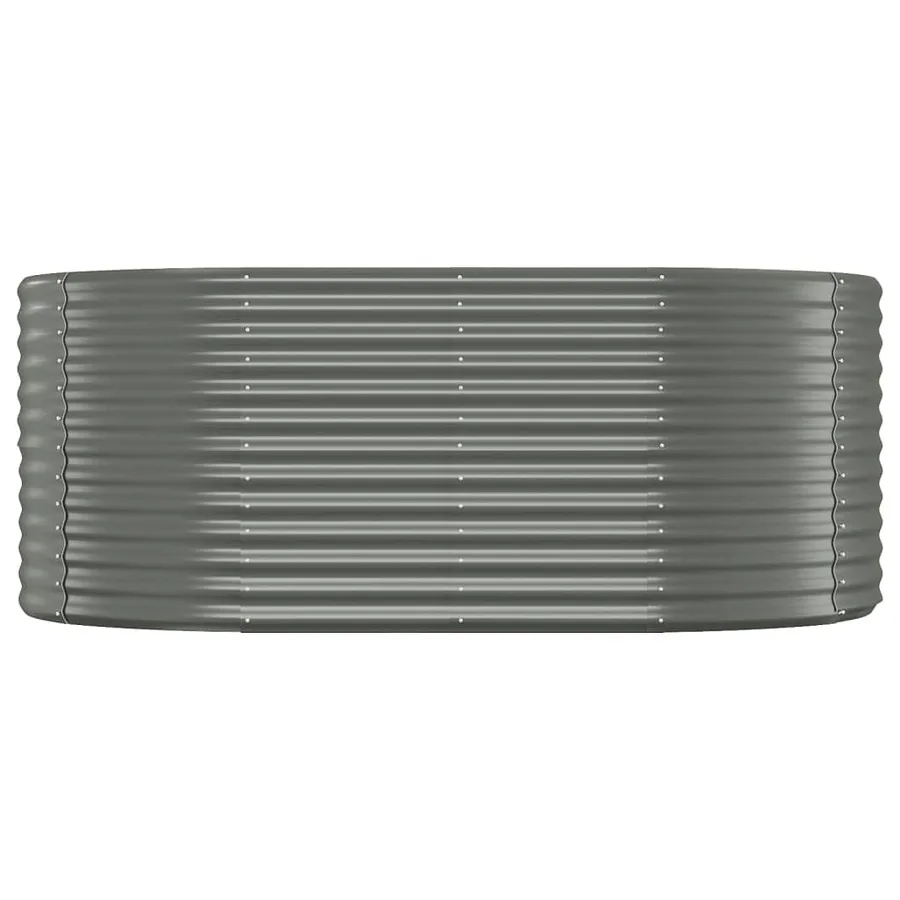 Lit surélevé de jardin Acier galvanisé 175x100x68cm gris - 3