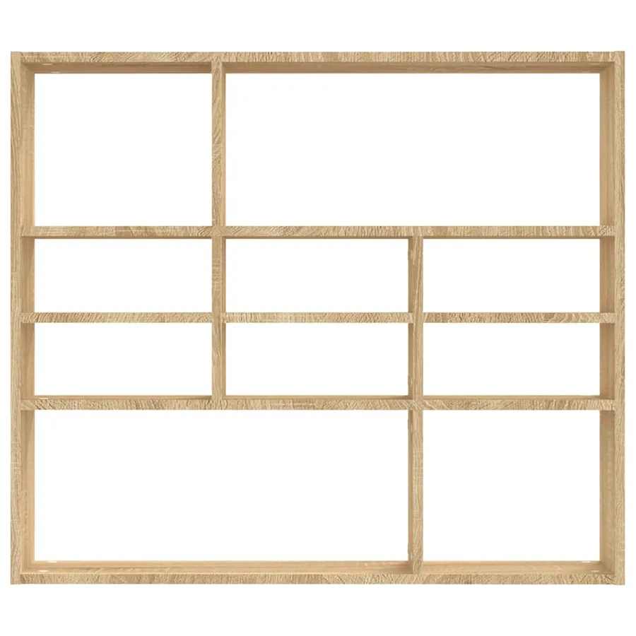 Étagère murale Chêne sonoma 90x16x78 cm Bois d’ingénierie - 4