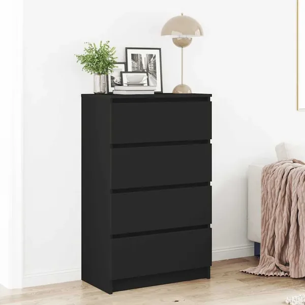 Buffet Noir 60x35x98,5 cm Bois d'ingénierie