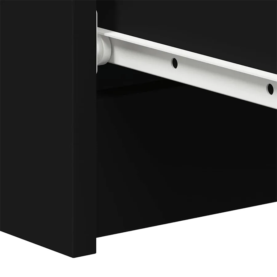 Buffet Noir 60x35x98,5 cm Bois d'ingénierie - 10