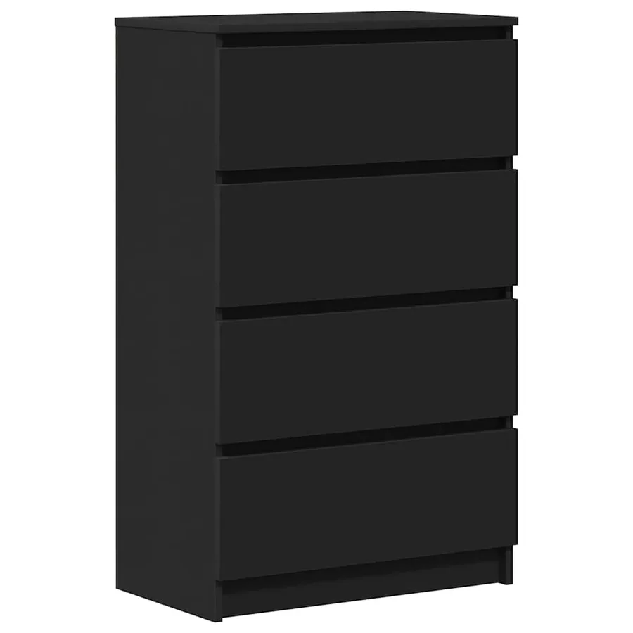 Buffet Noir 60x35x98,5 cm Bois d'ingénierie - 2