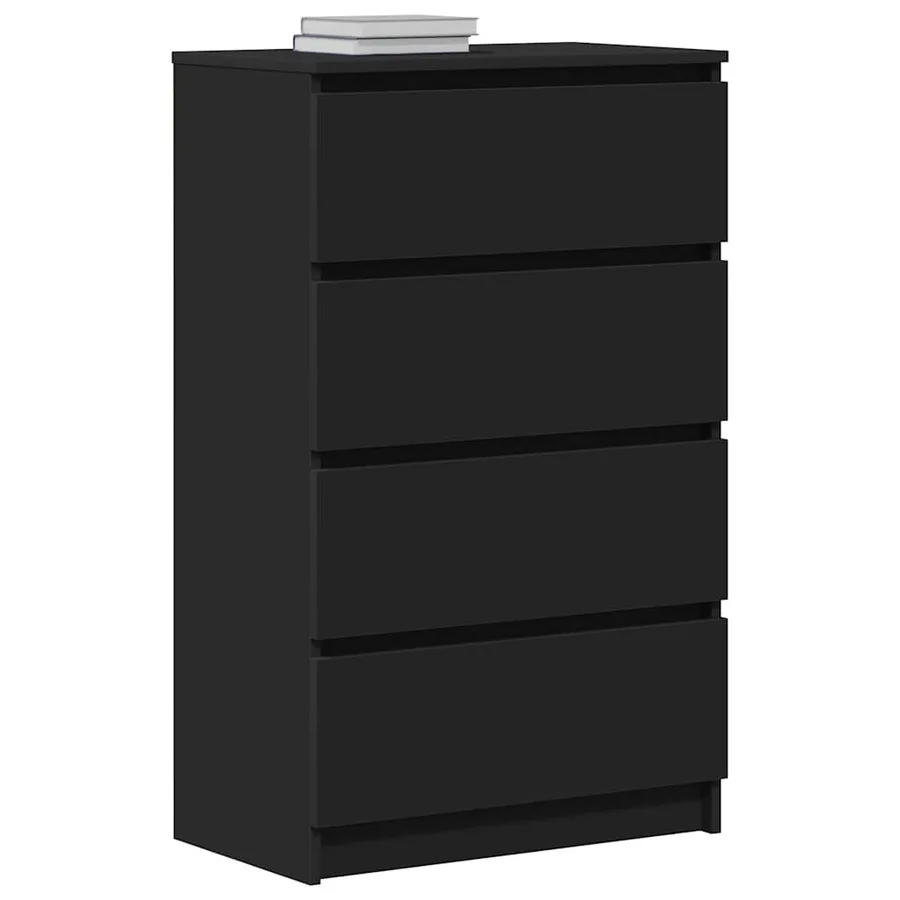 Buffet Noir 60x35x98,5 cm Bois d'ingénierie - 4