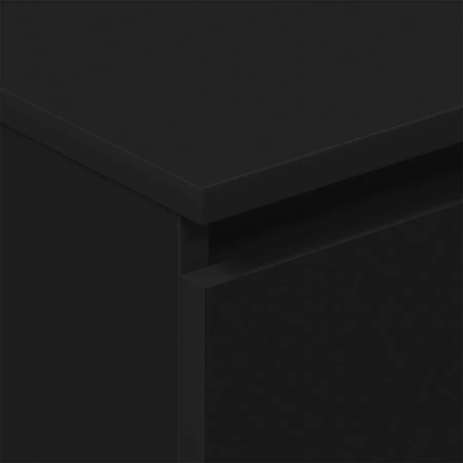 Buffet Noir 60x35x98,5 cm Bois d'ingénierie - 9