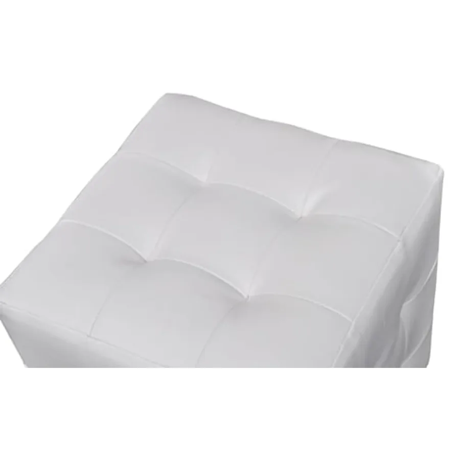 Tabourets cube Blanc - 3
