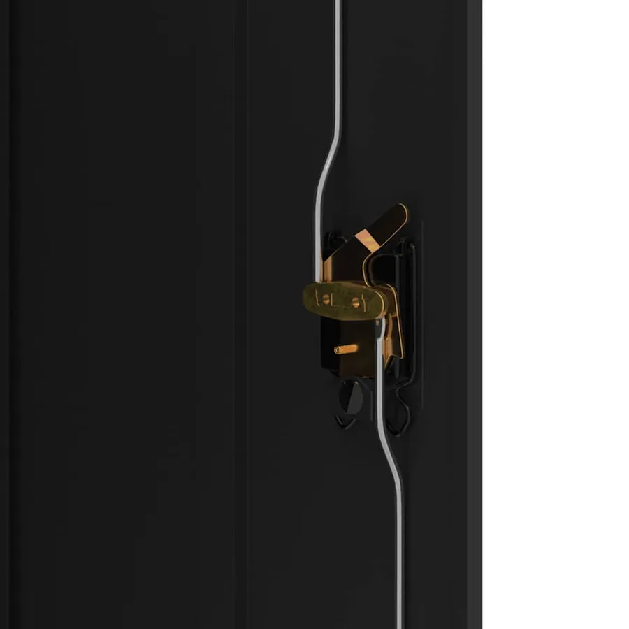 Classeur noir 90x40x70 cm acier - 8