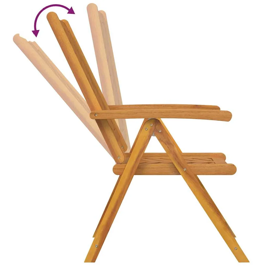 Ensemble de salle à manger pour jardin 5 pc Marron - 11