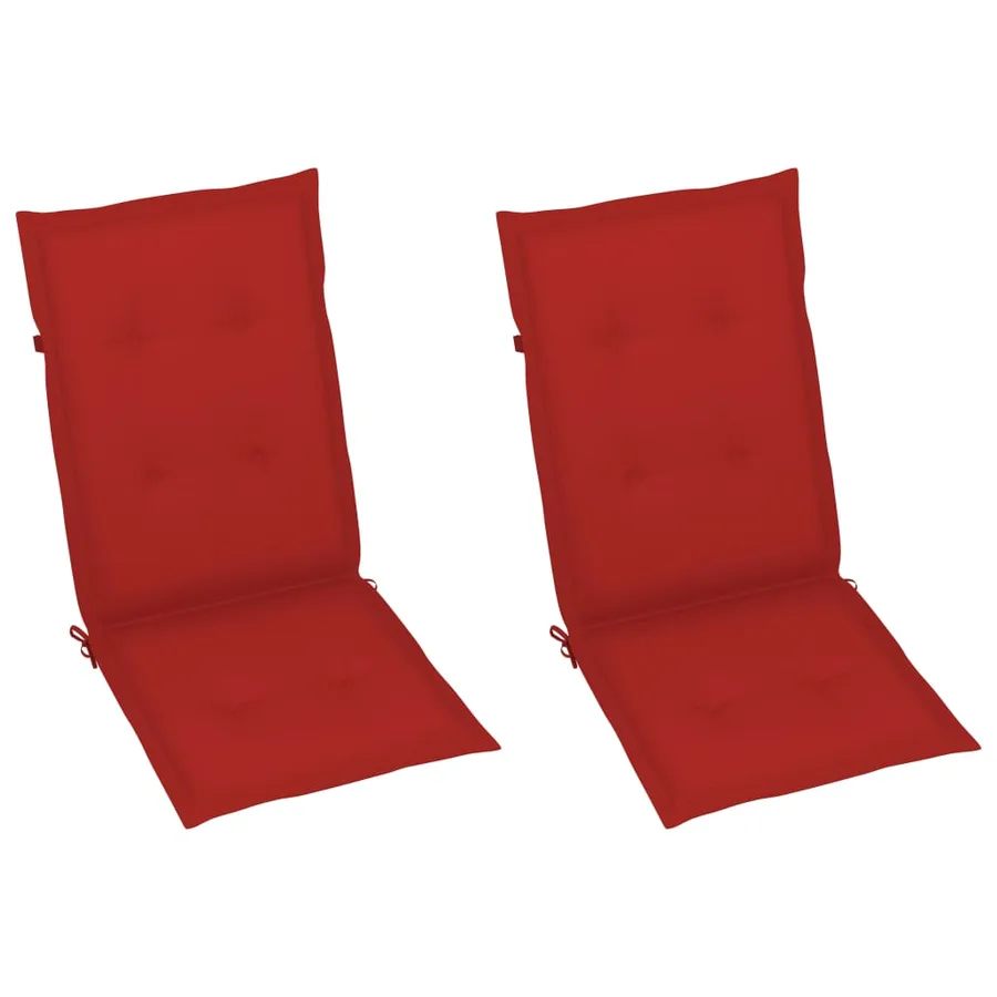 Chaise à bascule avec coussins Bois d'acacia massif - 6