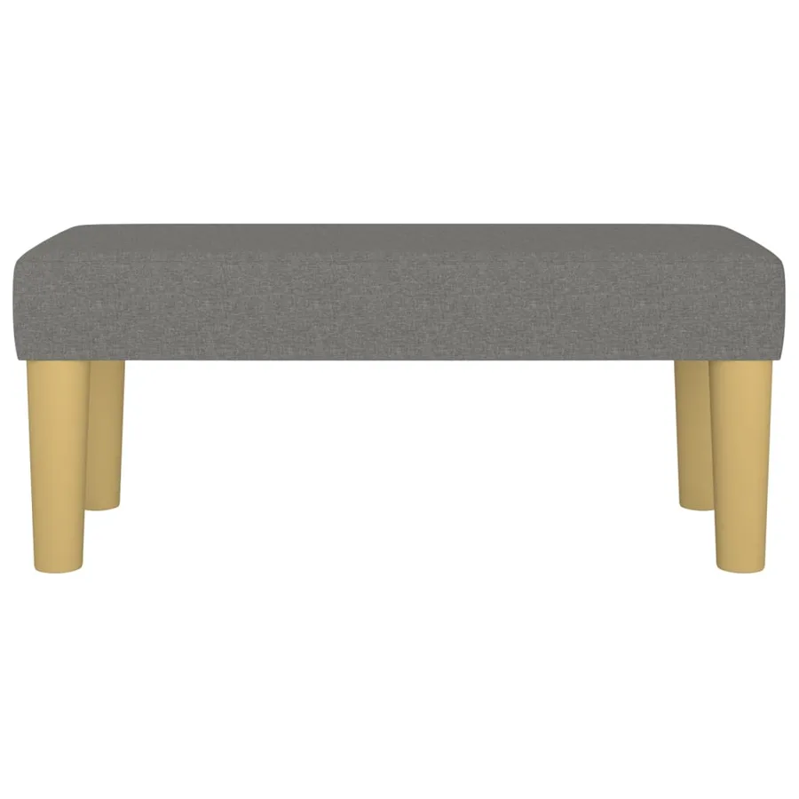 Banc Gris foncé 70x30x30 cm Tissu - 3