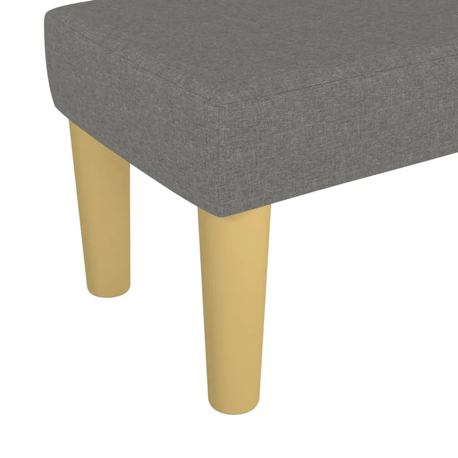 Banc Gris foncé 70x30x30 cm Tissu - 5