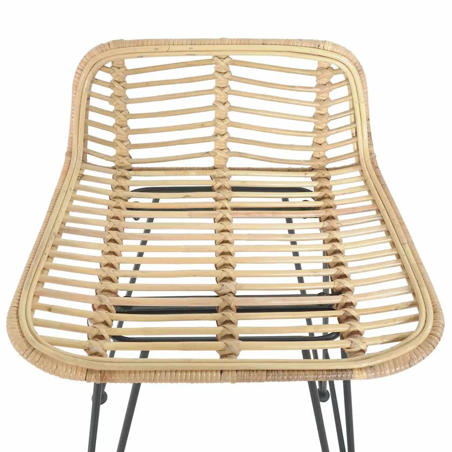 Chaises de bar lot de 2 rotin Naturel - 6