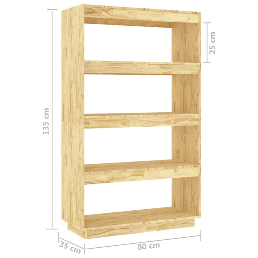 Bibliothèque/Séparateur de pièce 80x35x135cm bois de pin massif - 8