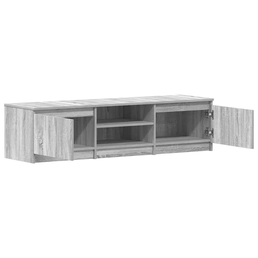 Meuble TV Sonoma gris 140x40x35,5 cm Bois d'ingénierie - 5
