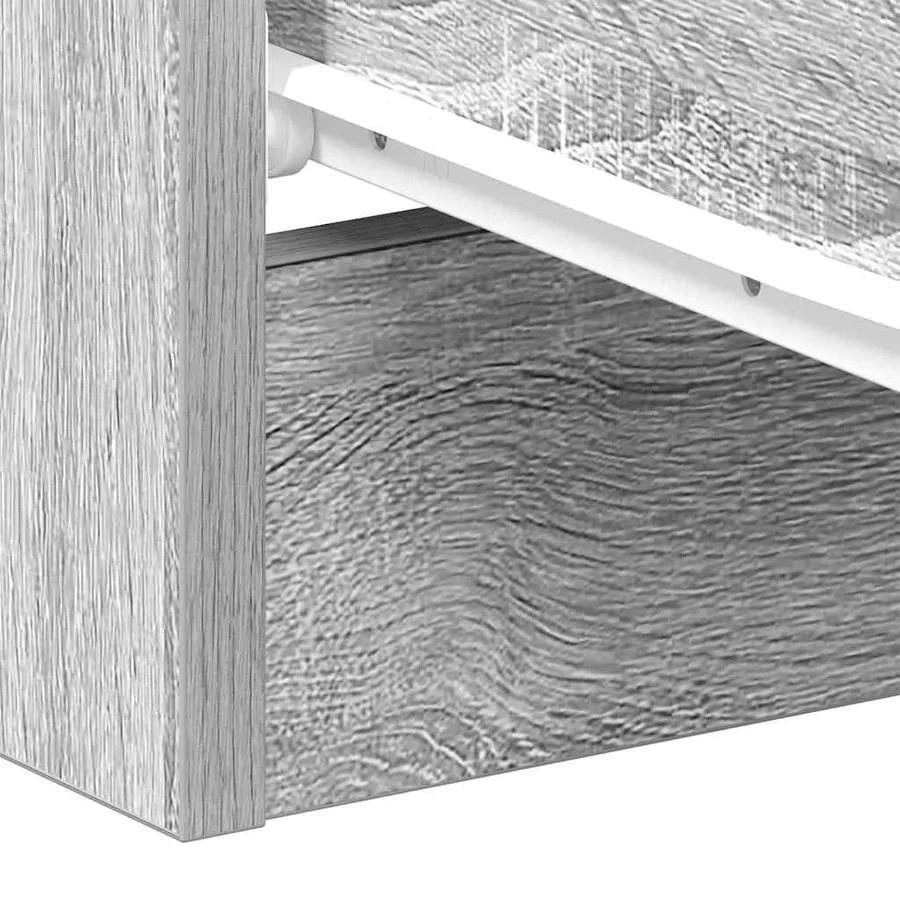 Tables de chevet 2 pcs Sonoma gris 38x35x56cm Bois d'ingénierie - 11