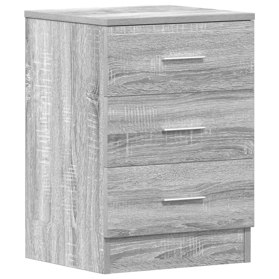 Tables de chevet 2 pcs Sonoma gris 38x35x56cm Bois d'ingénierie - 5