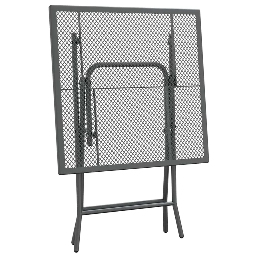 Ensemble à manger de jardin 5 pcs Maille Métal Anthracite - 6