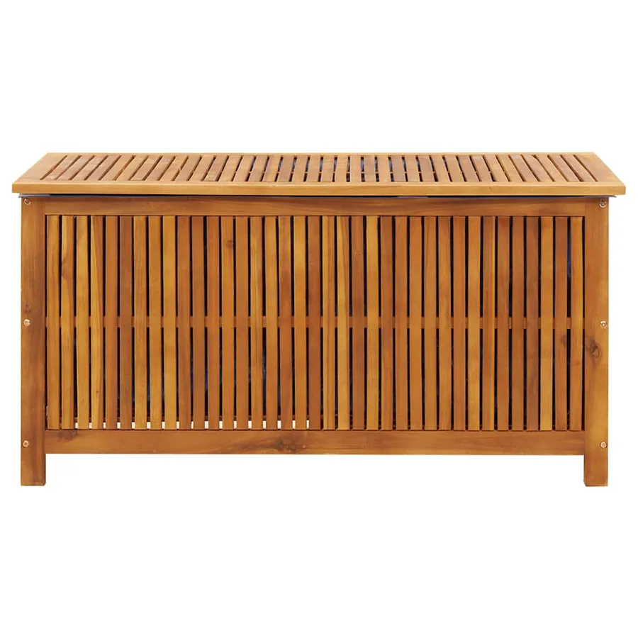 Boîte de rangement de jardin 113x50x58 cm Bois d'acacia solide - 5