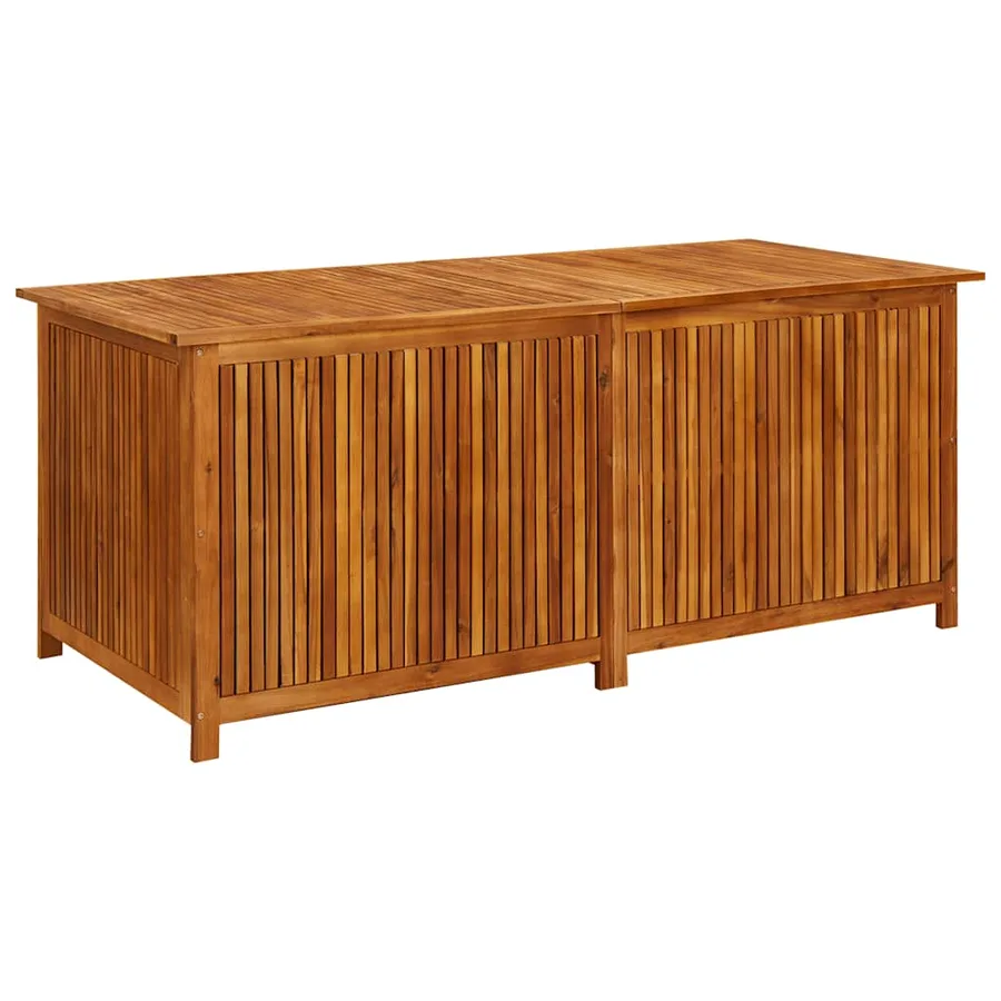 Boîte de rangement de jardin 175x80x75 cm Bois d'acacia solide - 2