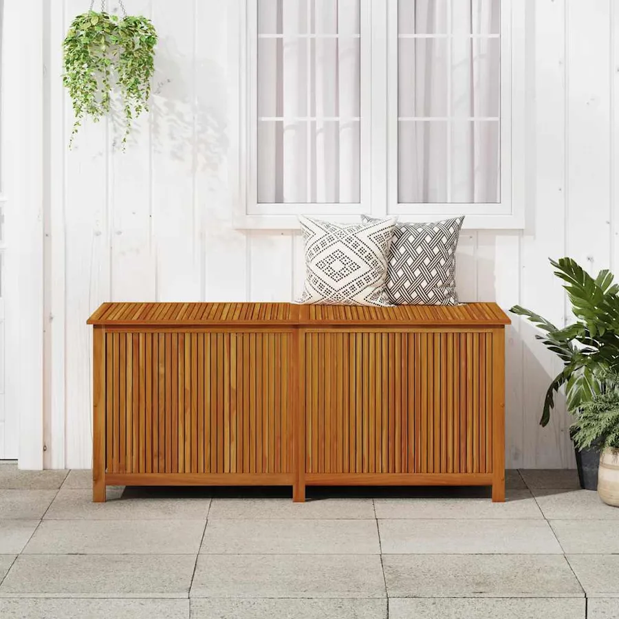 Boîte de rangement de jardin 175x80x75 cm Bois d'acacia solide - 3