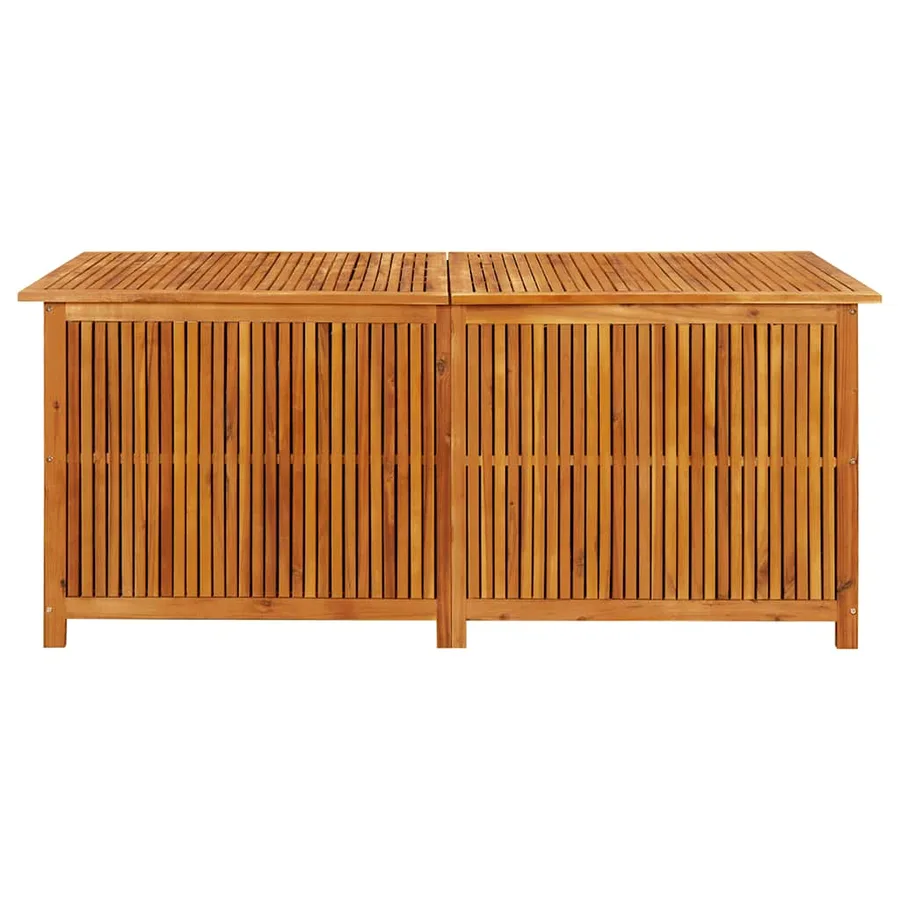 Boîte de rangement de jardin 175x80x75 cm Bois d'acacia solide - 4